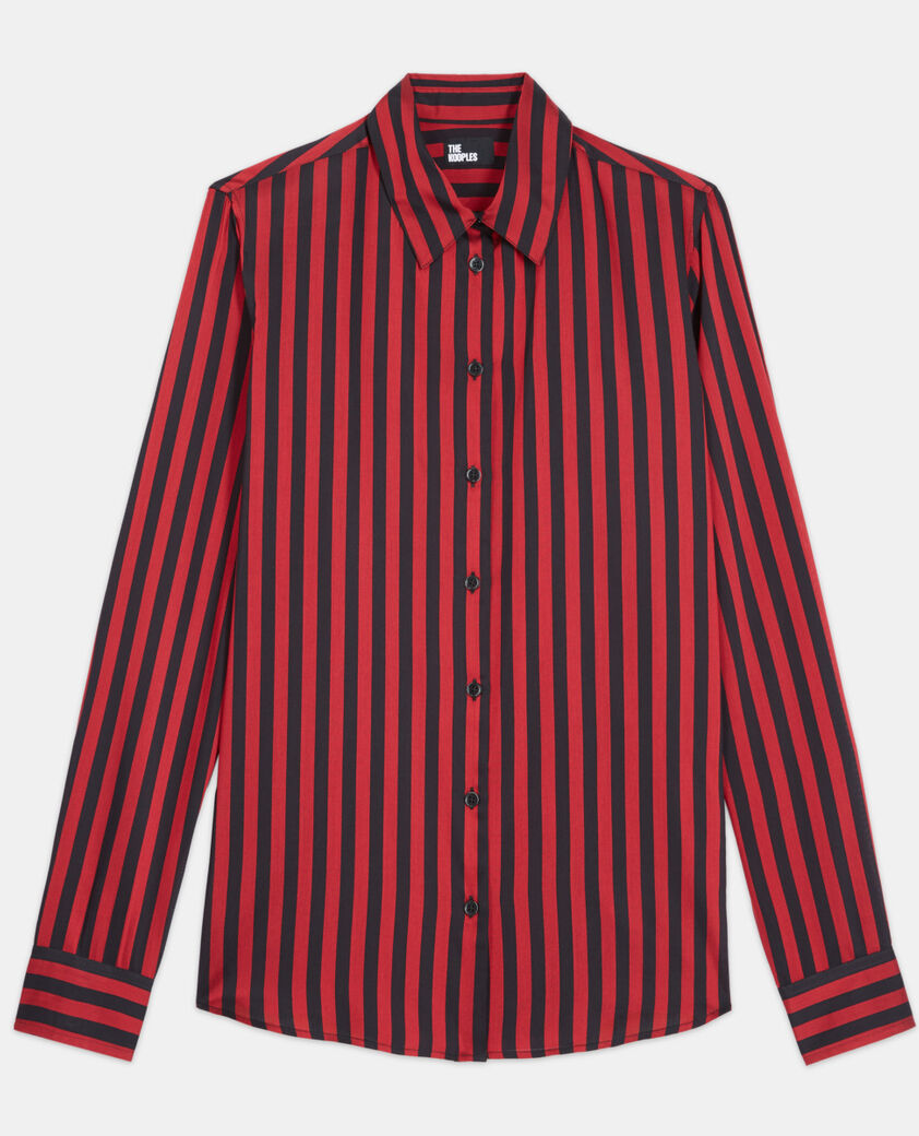 The Kooples F ROUGE NOIR striped shirt