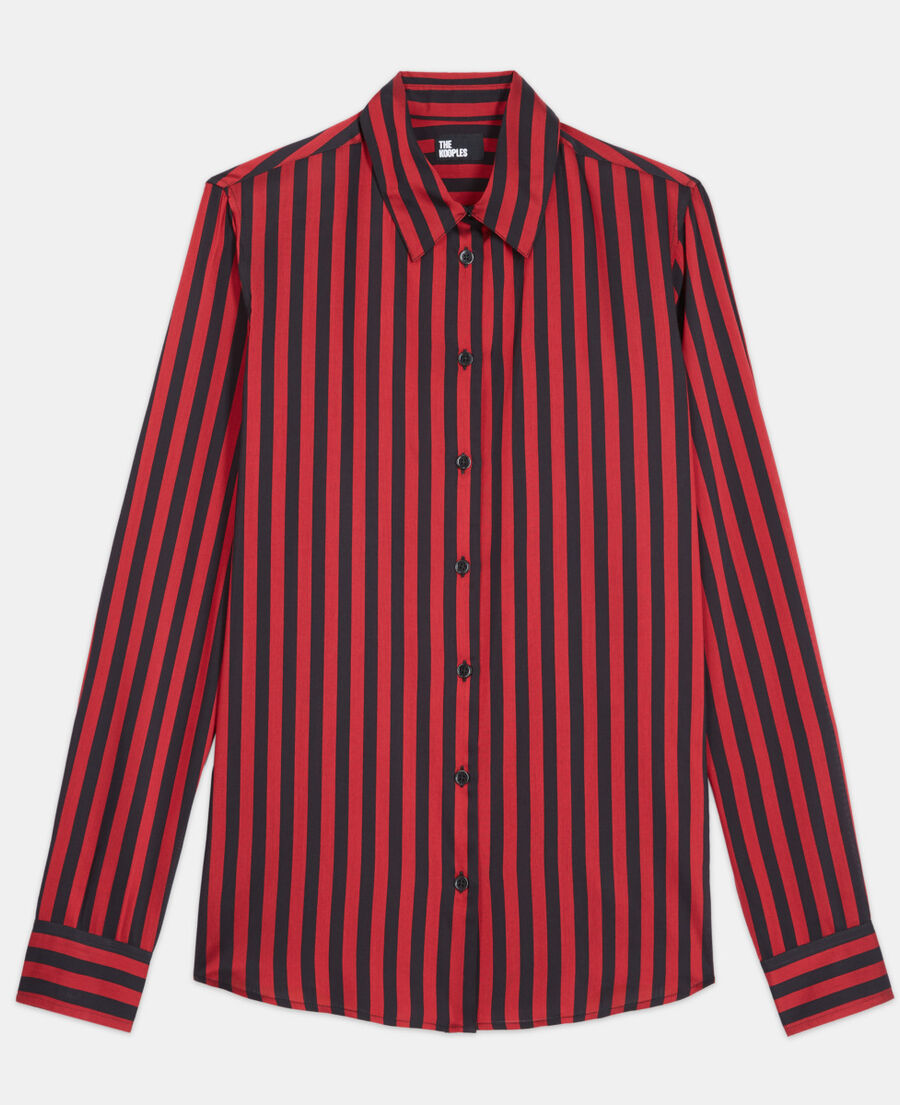 The Kooples F ROUGE NOIR striped shirt