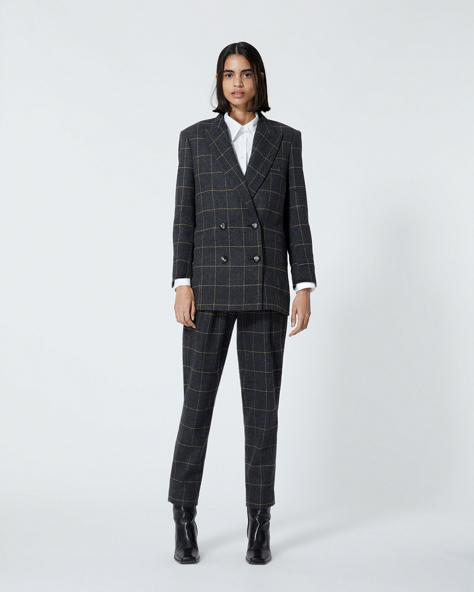 Flowing jacket with Prince-of-Wales motif, OCRE, hi-res image number null