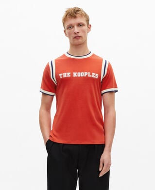 The Kooples H RED t-shirt with red logo
