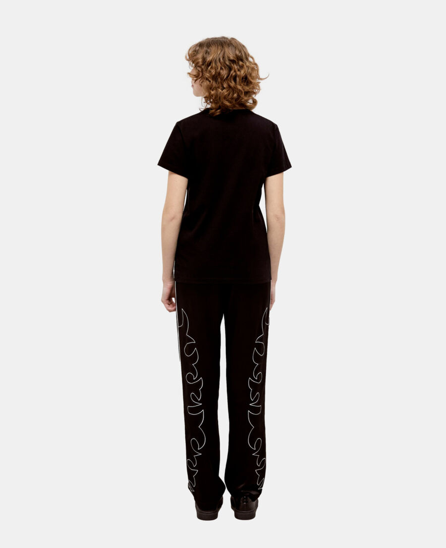 t-shirt femme logo the kooples noir