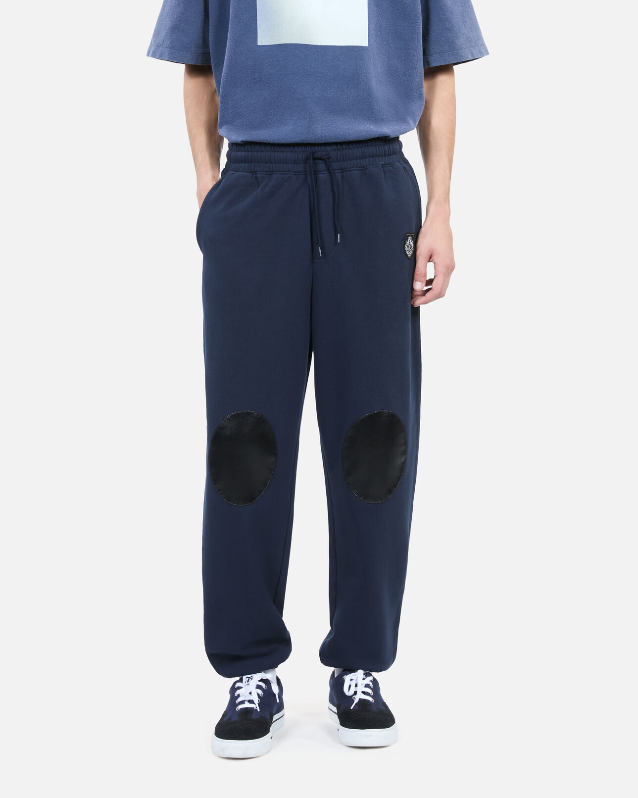 The Kooples HOMME DARK BLUE bas de jogging blason bleu