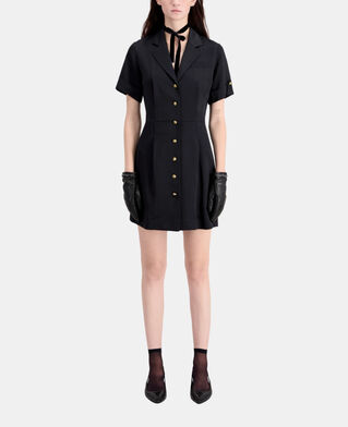 The Kooples FEMME BLACK robe courte noire