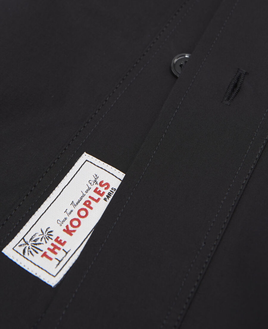 shirt with baseball collar