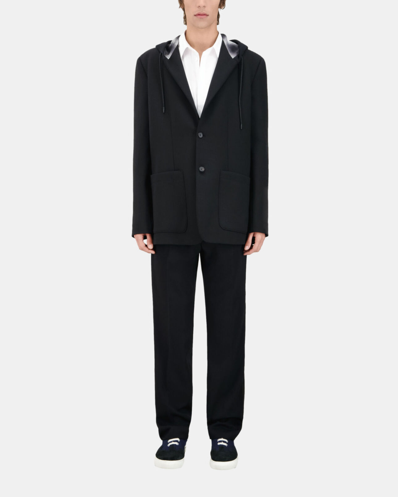 The Kooples HERREN BLACK schwarze jacke mit kapuze