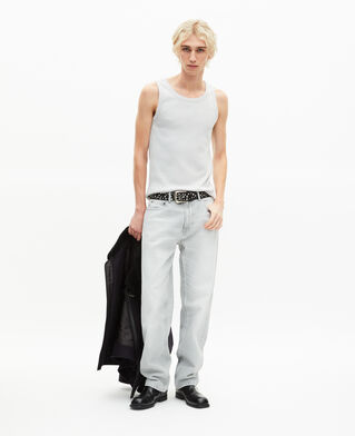 The Kooples HOMME LIGHT GREY d&eacute;bardeur avec broderie blason gris