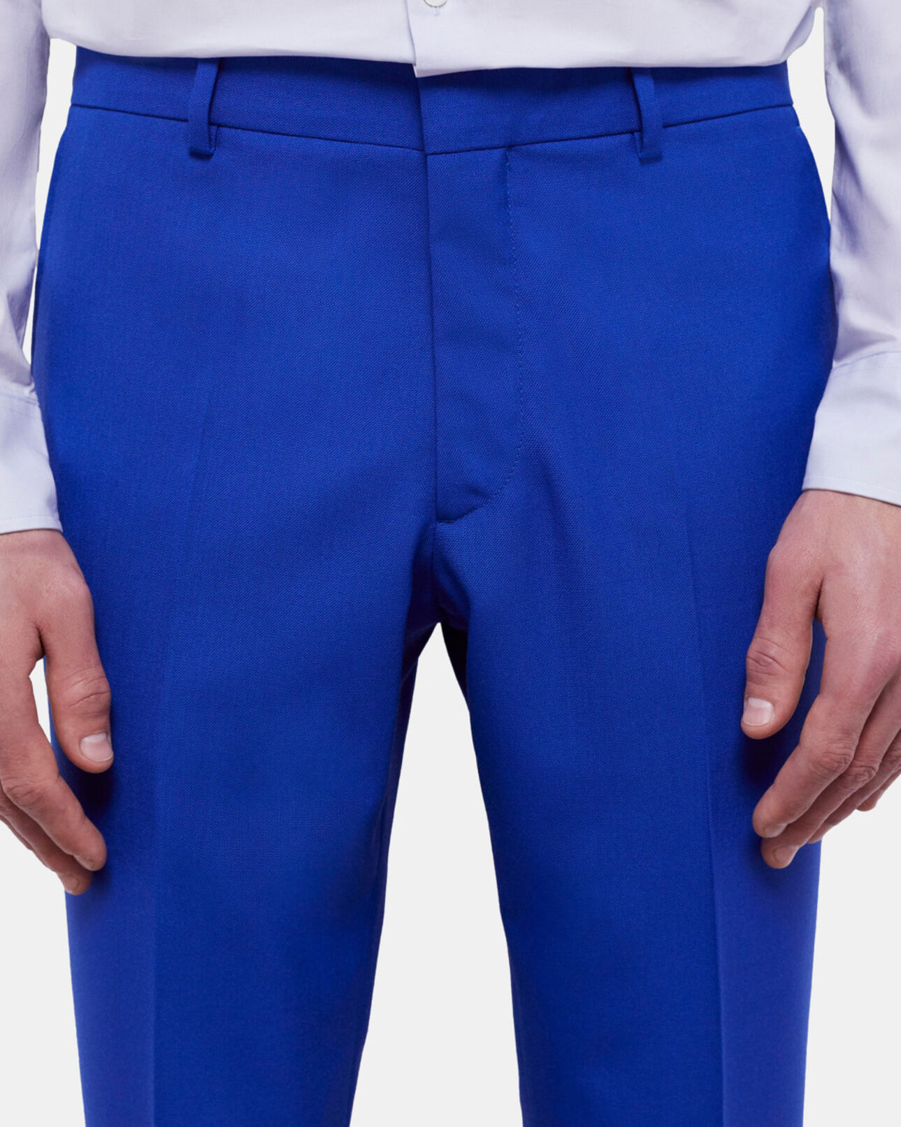 The Kooples MEN BLUE BRUT blue suit pants