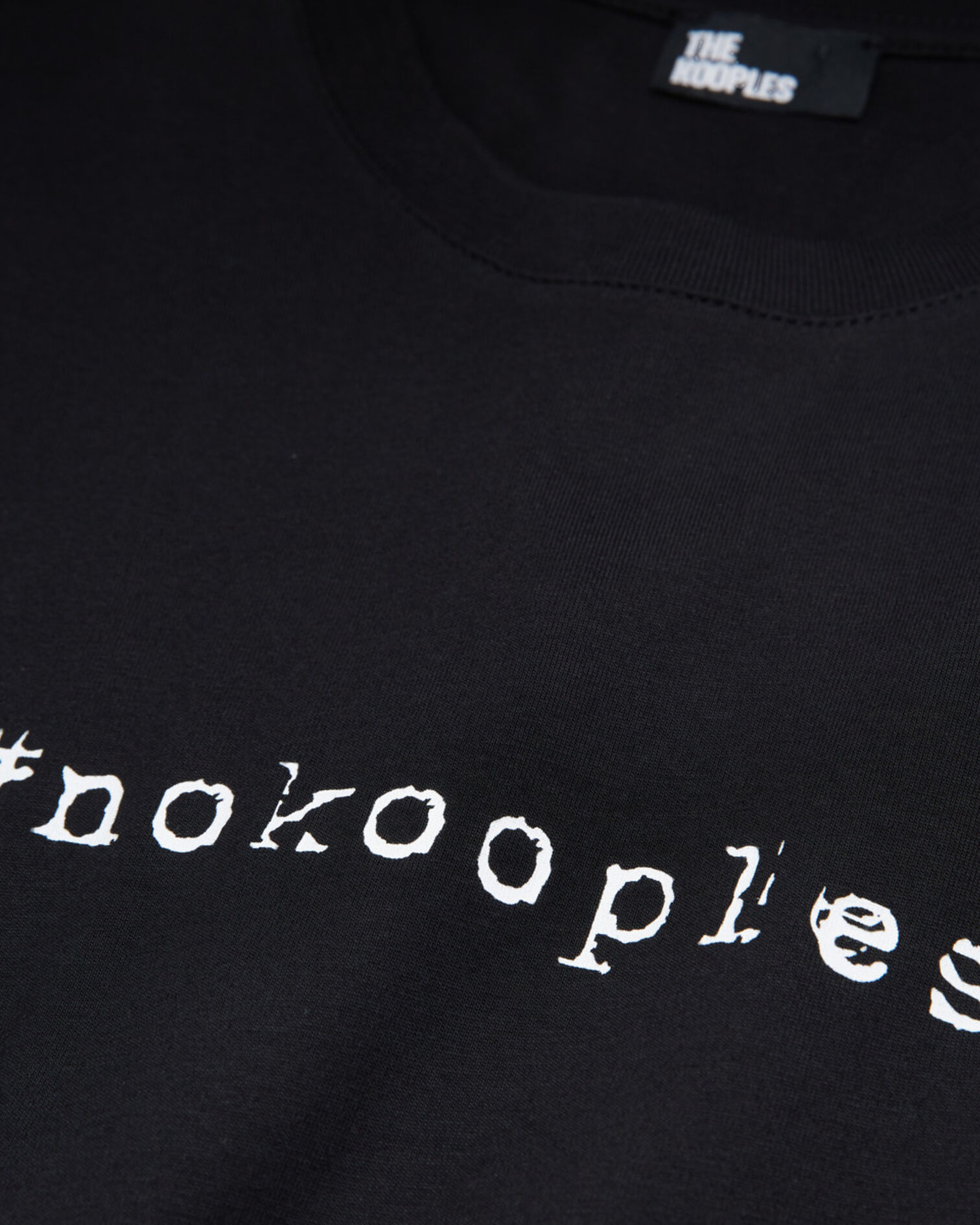 Black #nokooplesnofuture logo T-shirt, BLACK, hi-res image number null