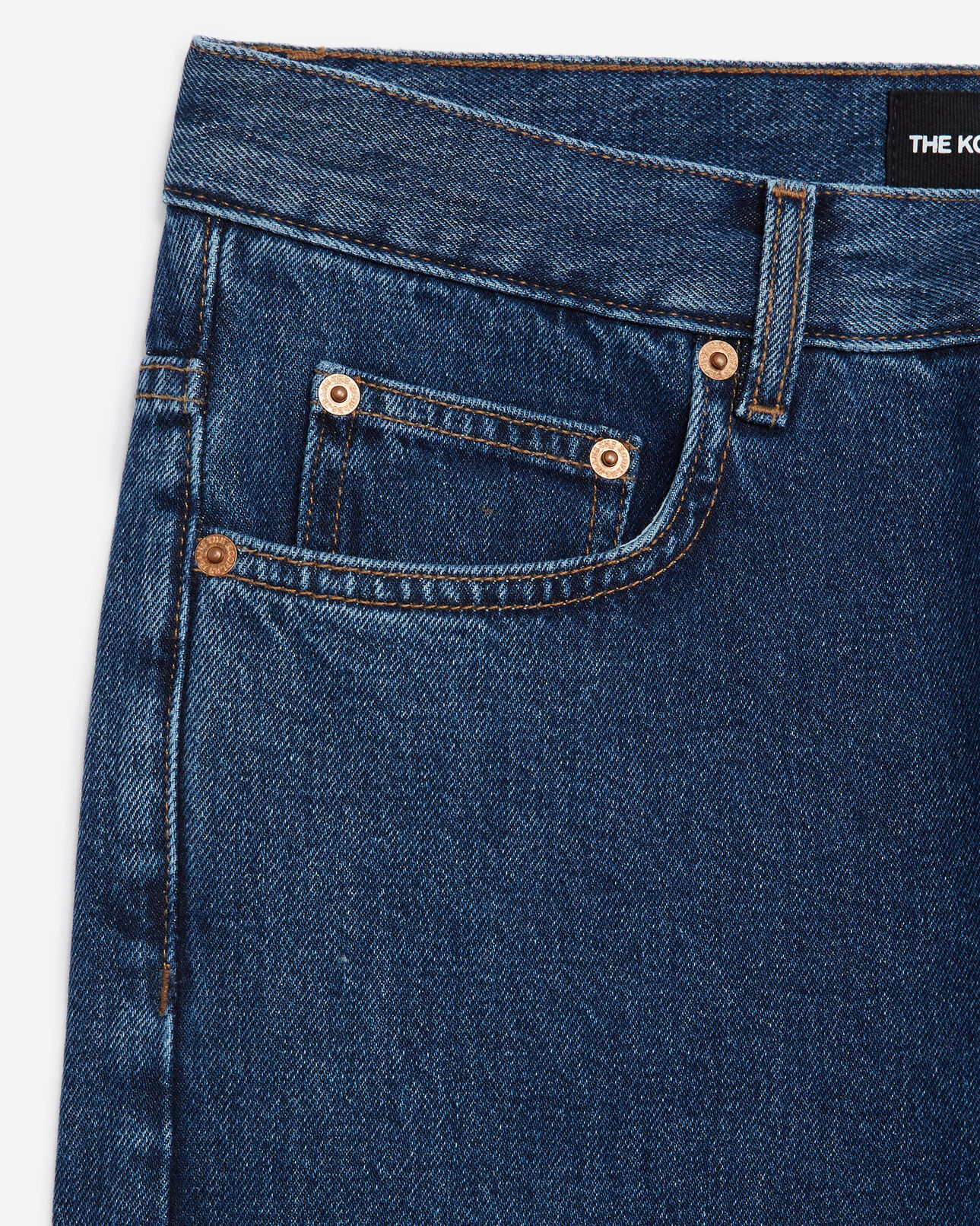 The Kooples HOMME BLEU INDIGO jean brut bleu foncé coupe droite