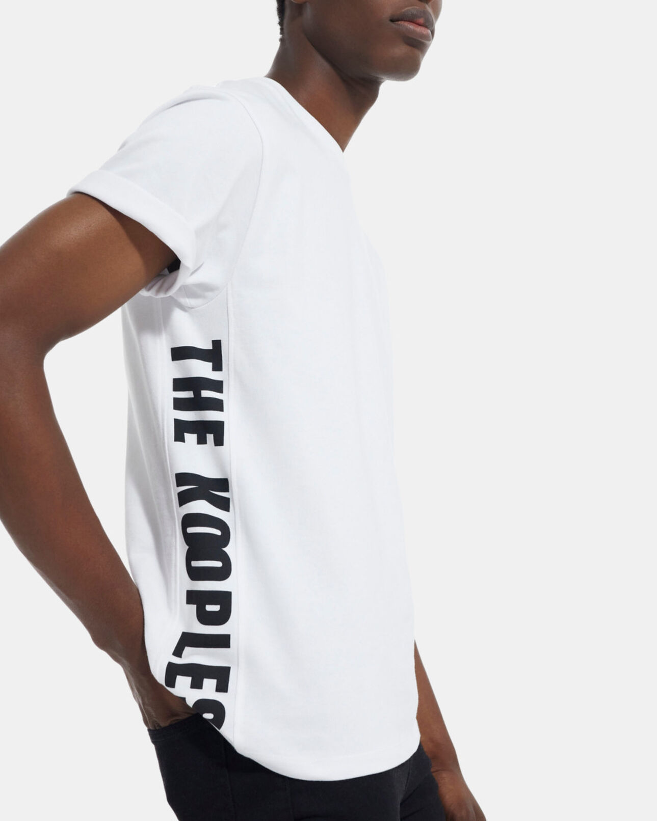 The Kooples HOMBRE WHITE camiseta con logotipo the kooples blanca