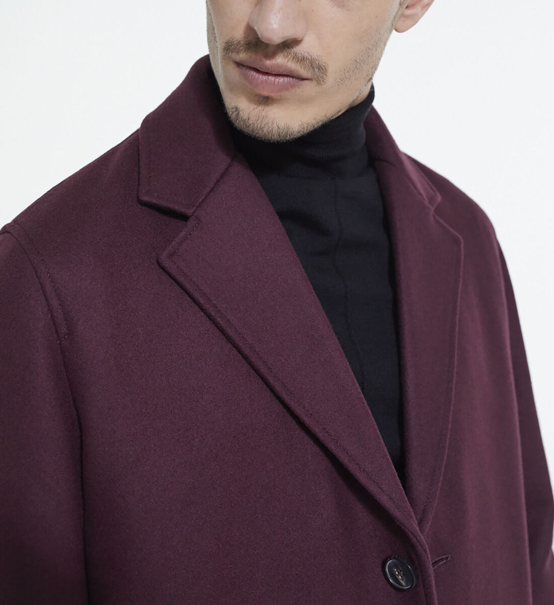 Burgundy wool top blazer