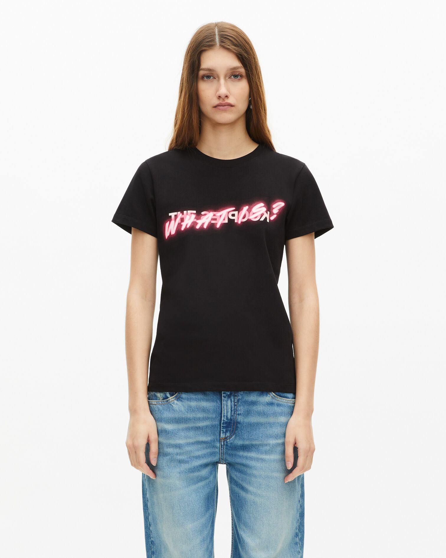 T-shirt What is effet néon noir, BLACK, hi-res image number null
