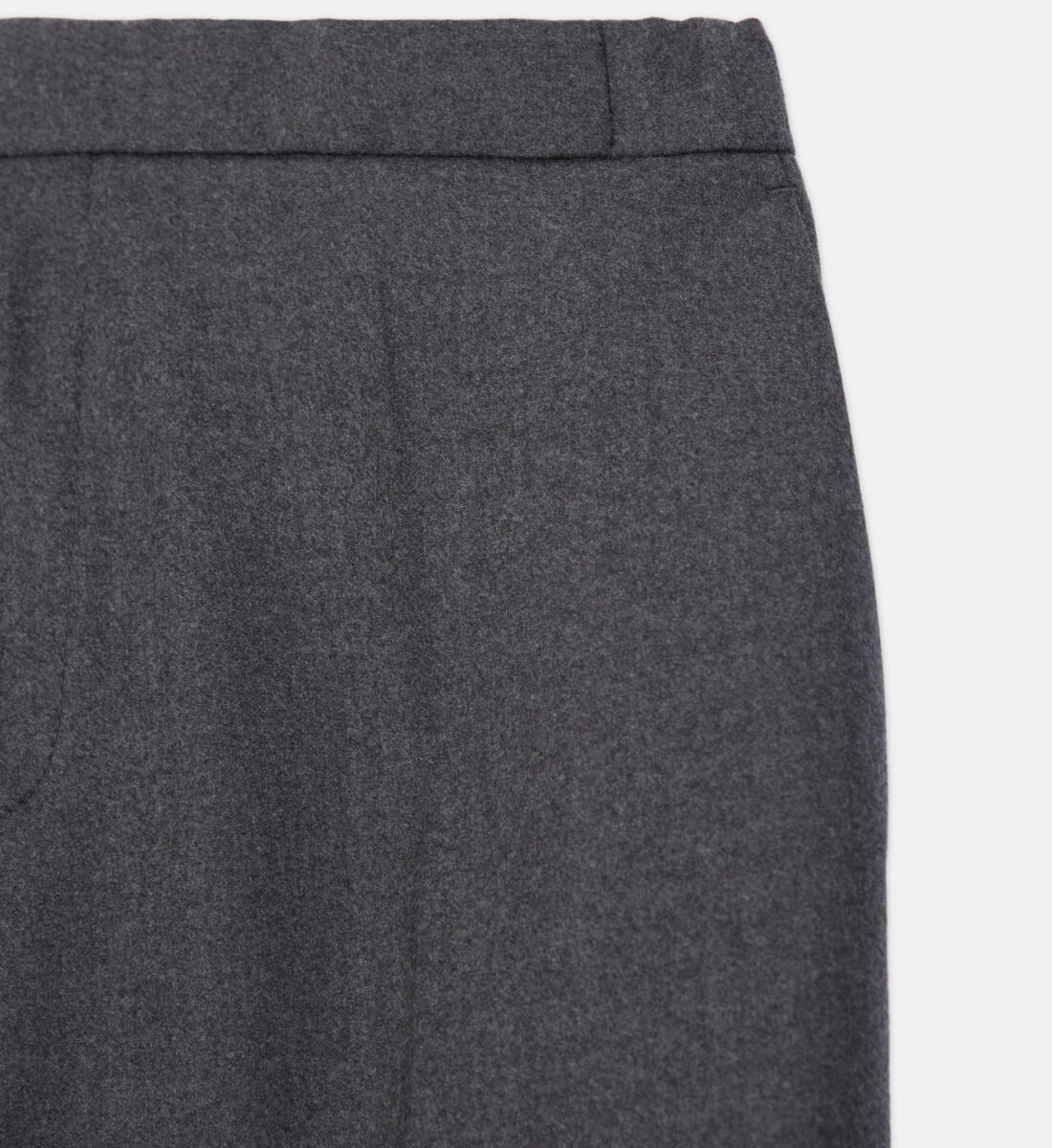 Gray wool suit pants