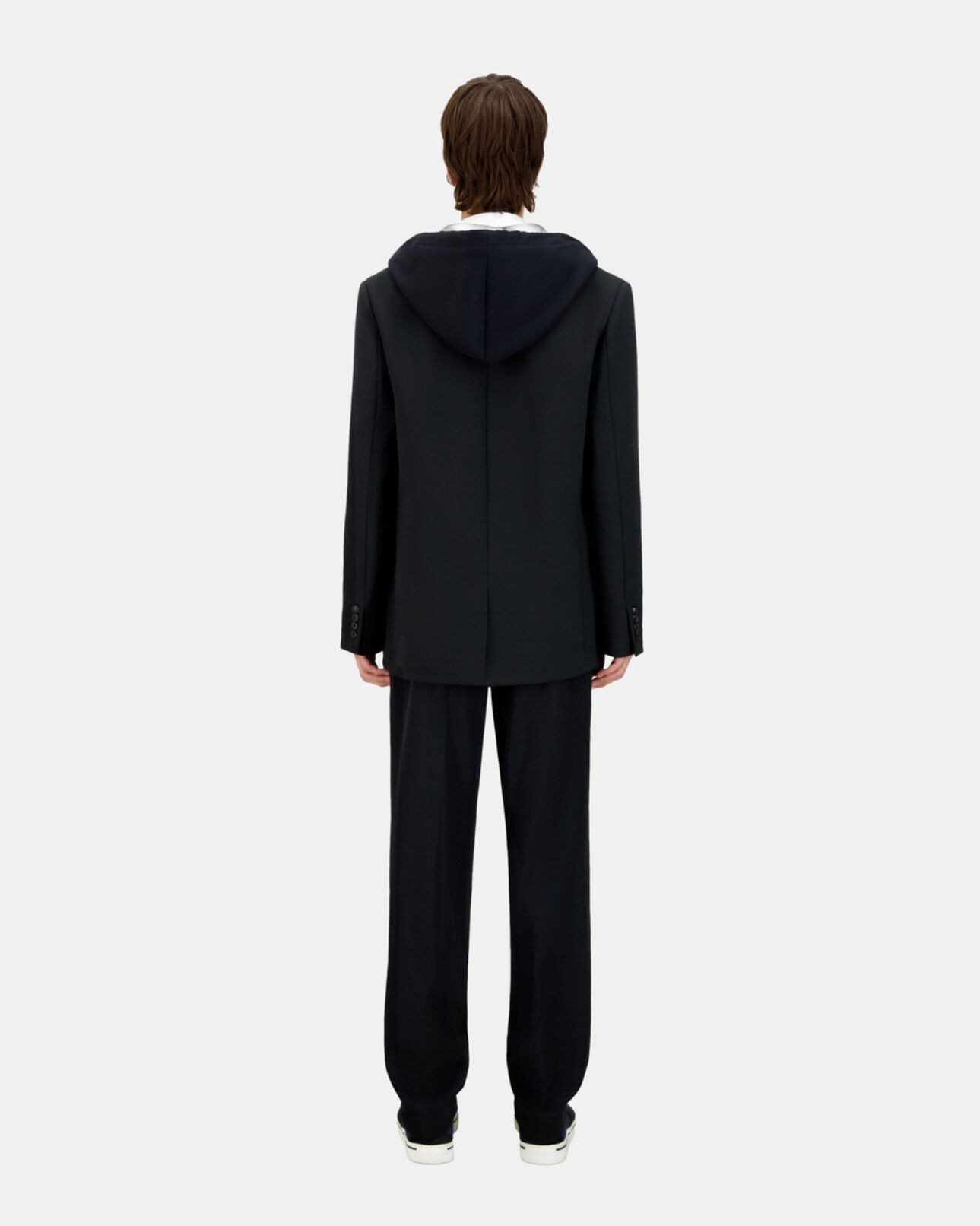 The Kooples HERREN BLACK schwarze jacke mit kapuze