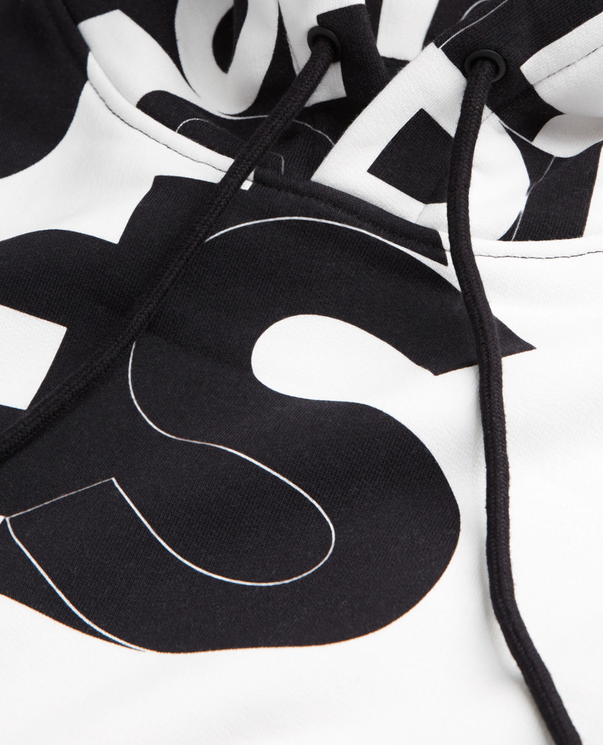 Sweatshirt with The Kooples logo, BLACK / WHITE, hi-res image number null