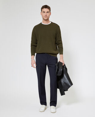 The Kooples HOMME FORET pull &agrave; patte de boutonnage kaki