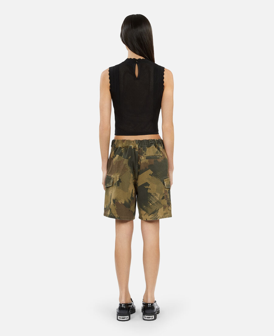 top cropped negro punto
