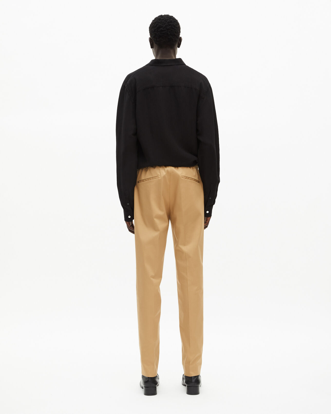 The Kooples HOMME BEIGE pantalon taille élastiquée beige