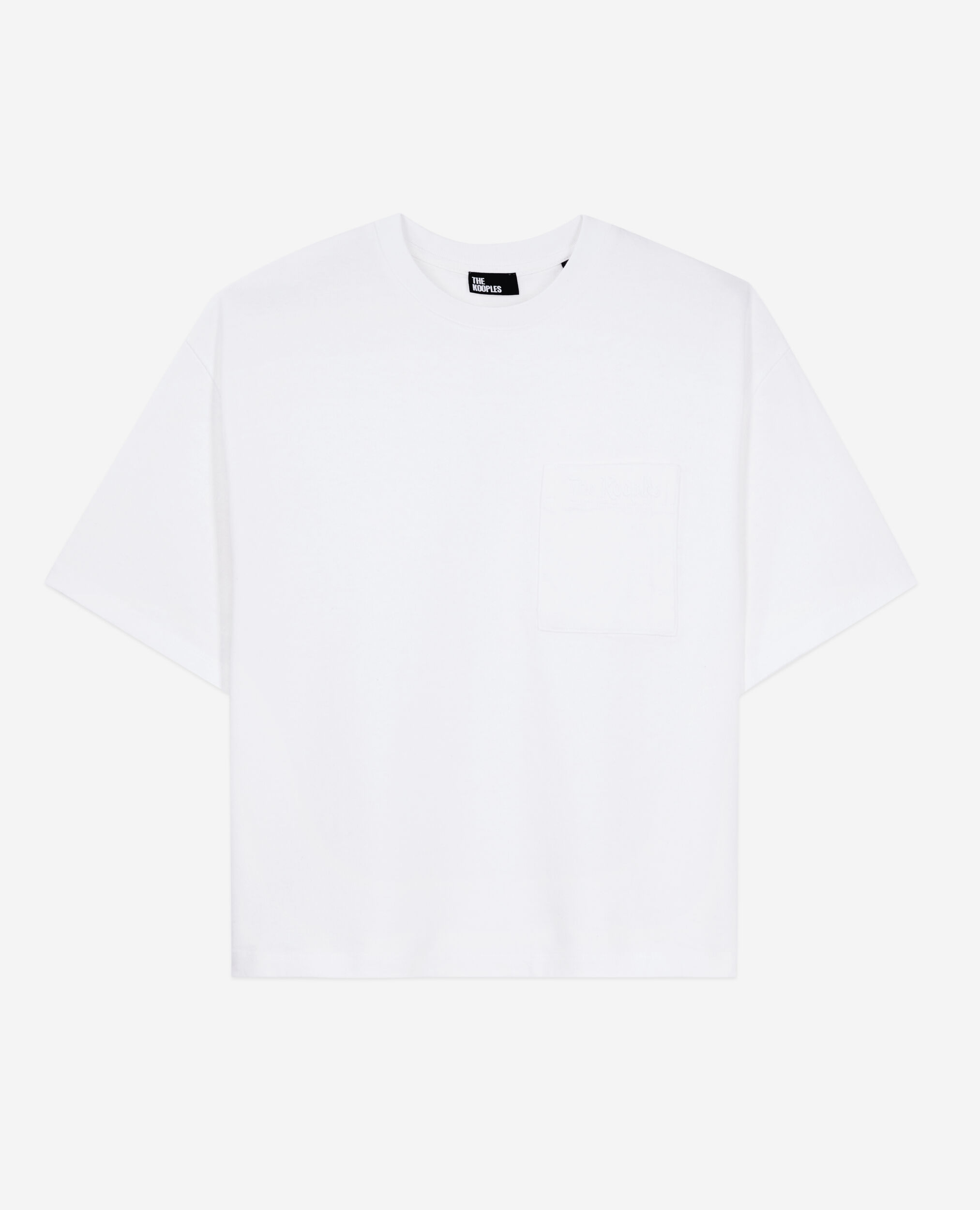White t-shirt with logo, WHITE, hi-res image number null