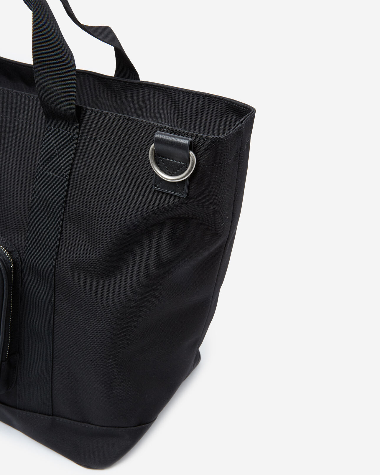 The Kooples HERREN BLACK schwarzer weekender mit kunstledertasche