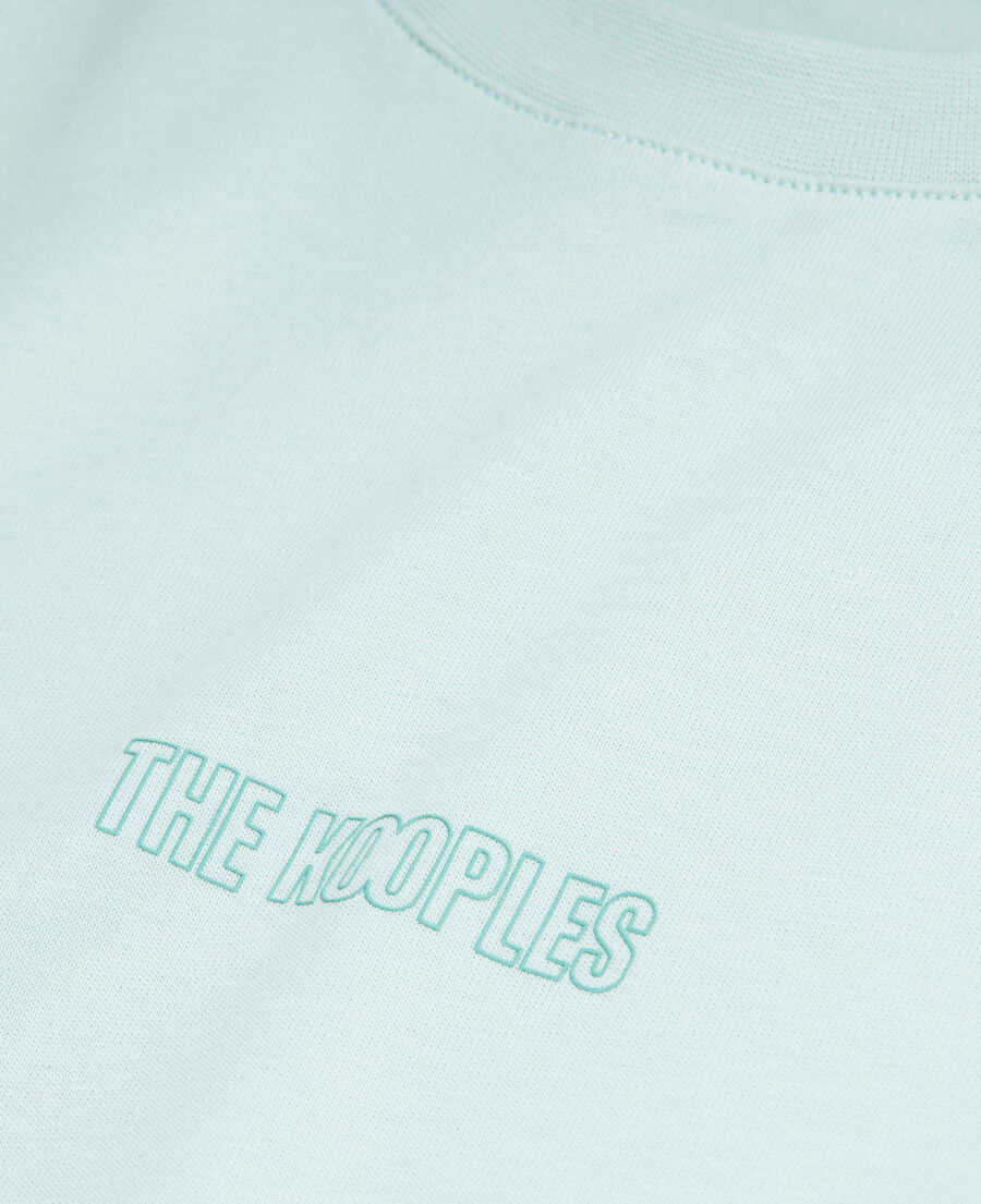 The Kooples H OCEAN men's green t-shirt with logo