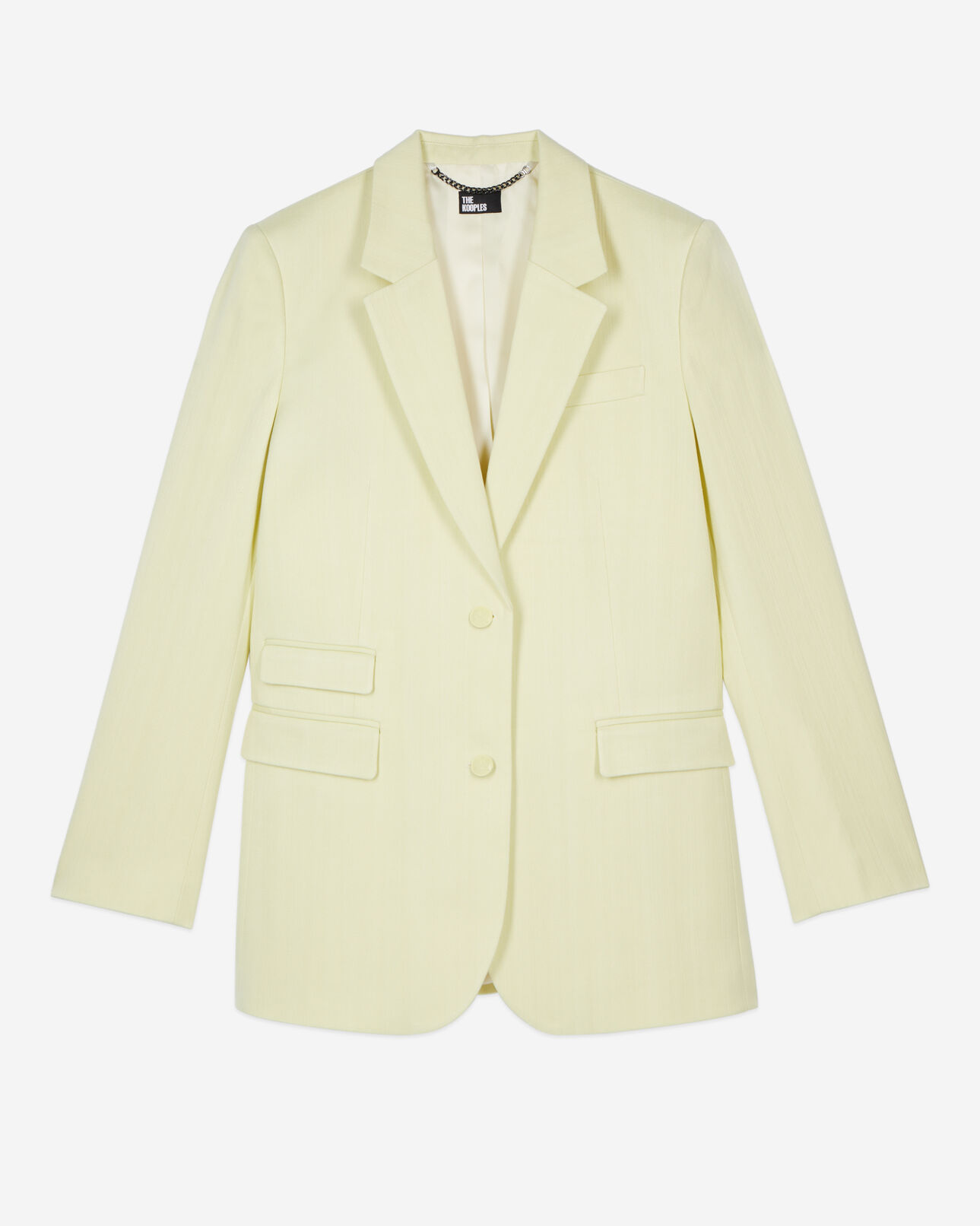 The Kooples WOMEN BRIGHT YELLOW light yellow suit jacket