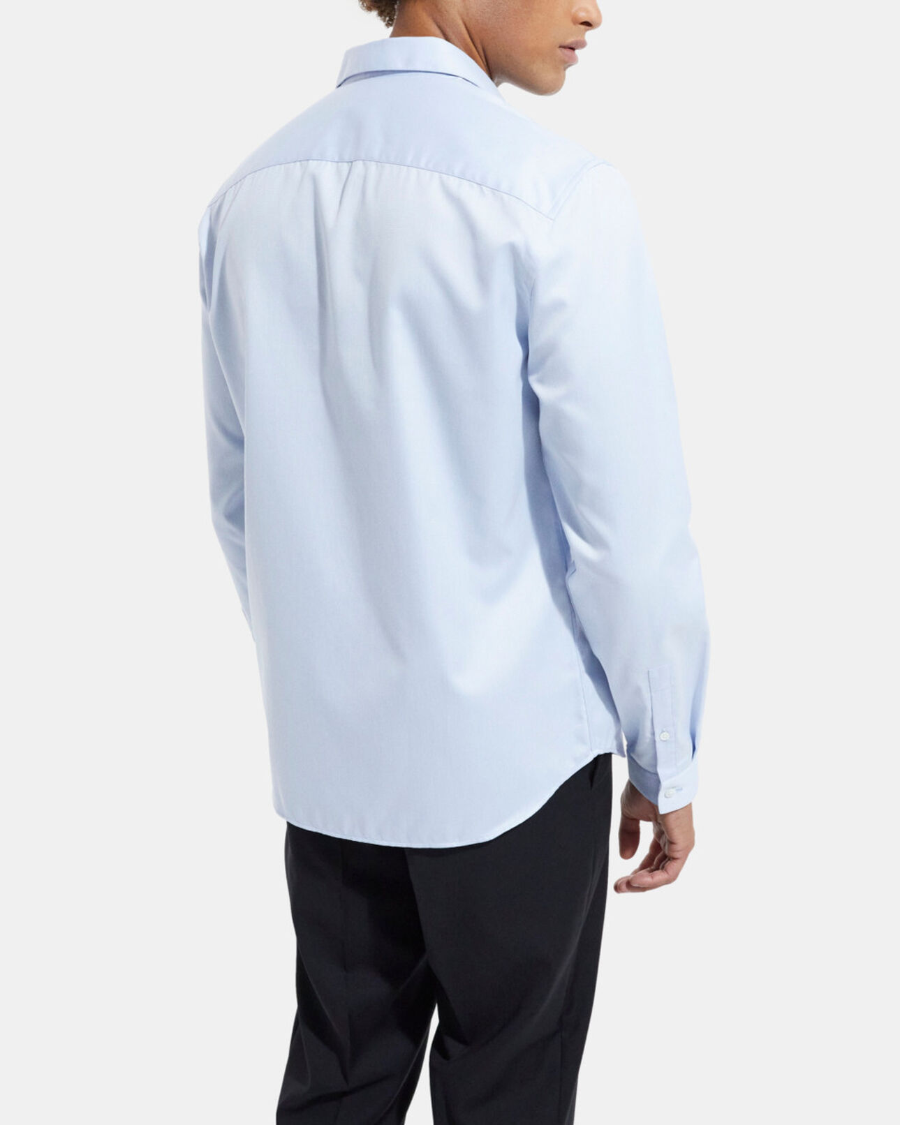 The Kooples HERREN SKY blaues hemd mit klassischer kragen
