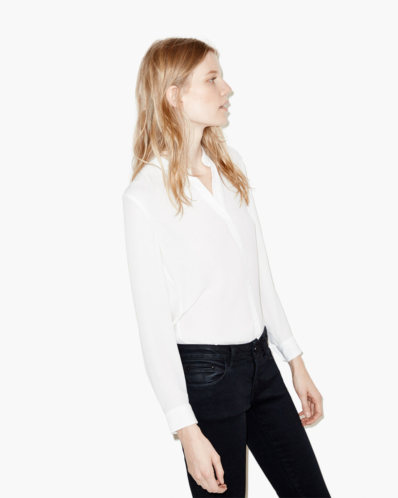 The Kooples MUJER WHITE camisa blanca