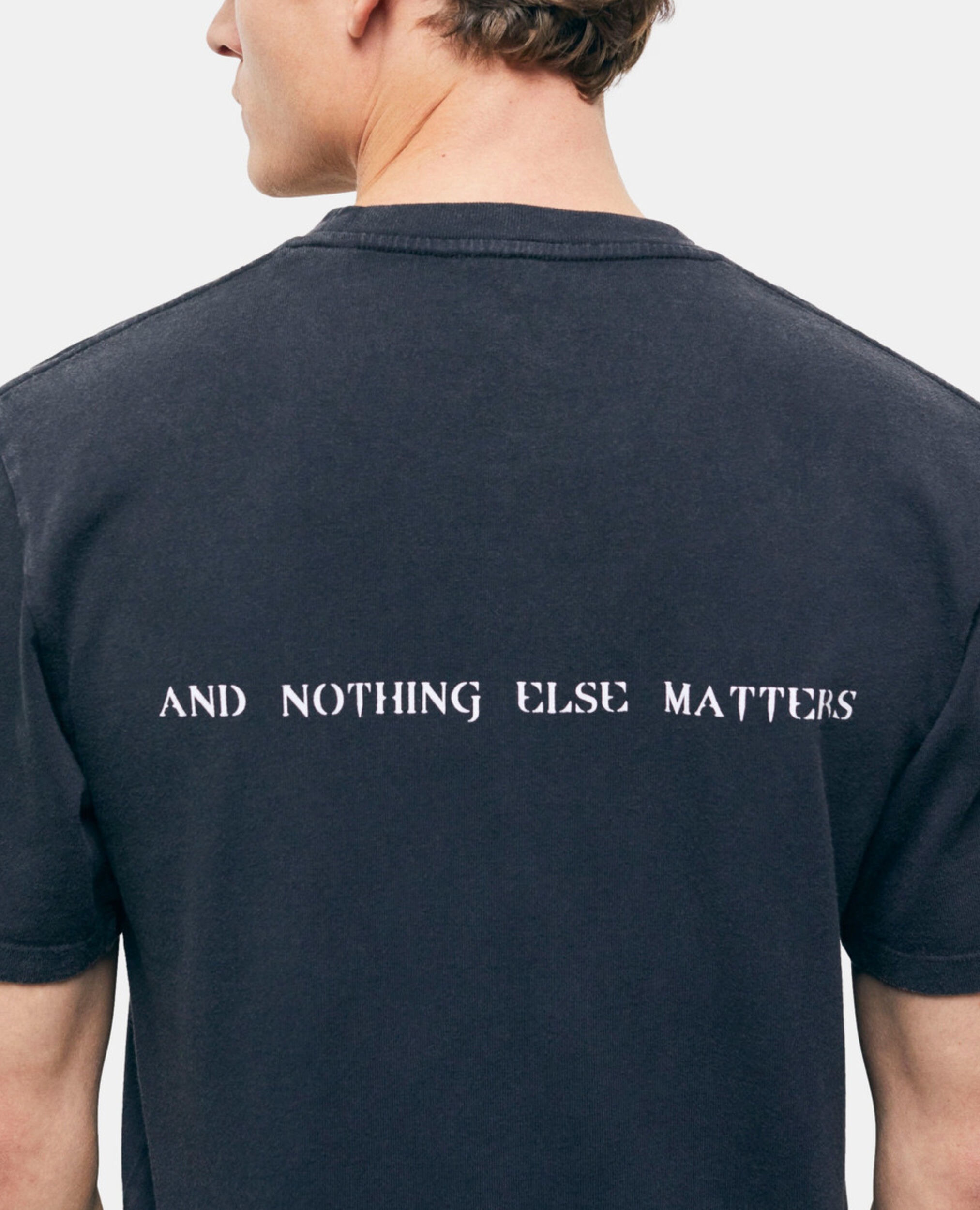 The Kooples black logo T-shirt, BLACK WASHED, hi-res image number null