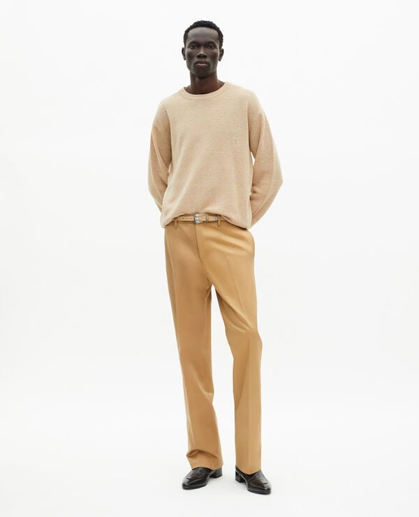 The Kooples HOMME CAMEL pantalon évasé camel