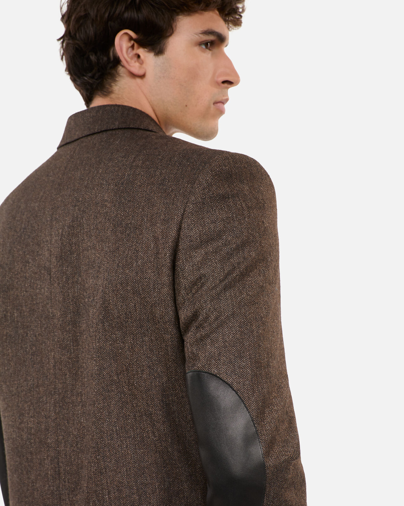 The Kooples MEN BROWN brown wool suit jacket