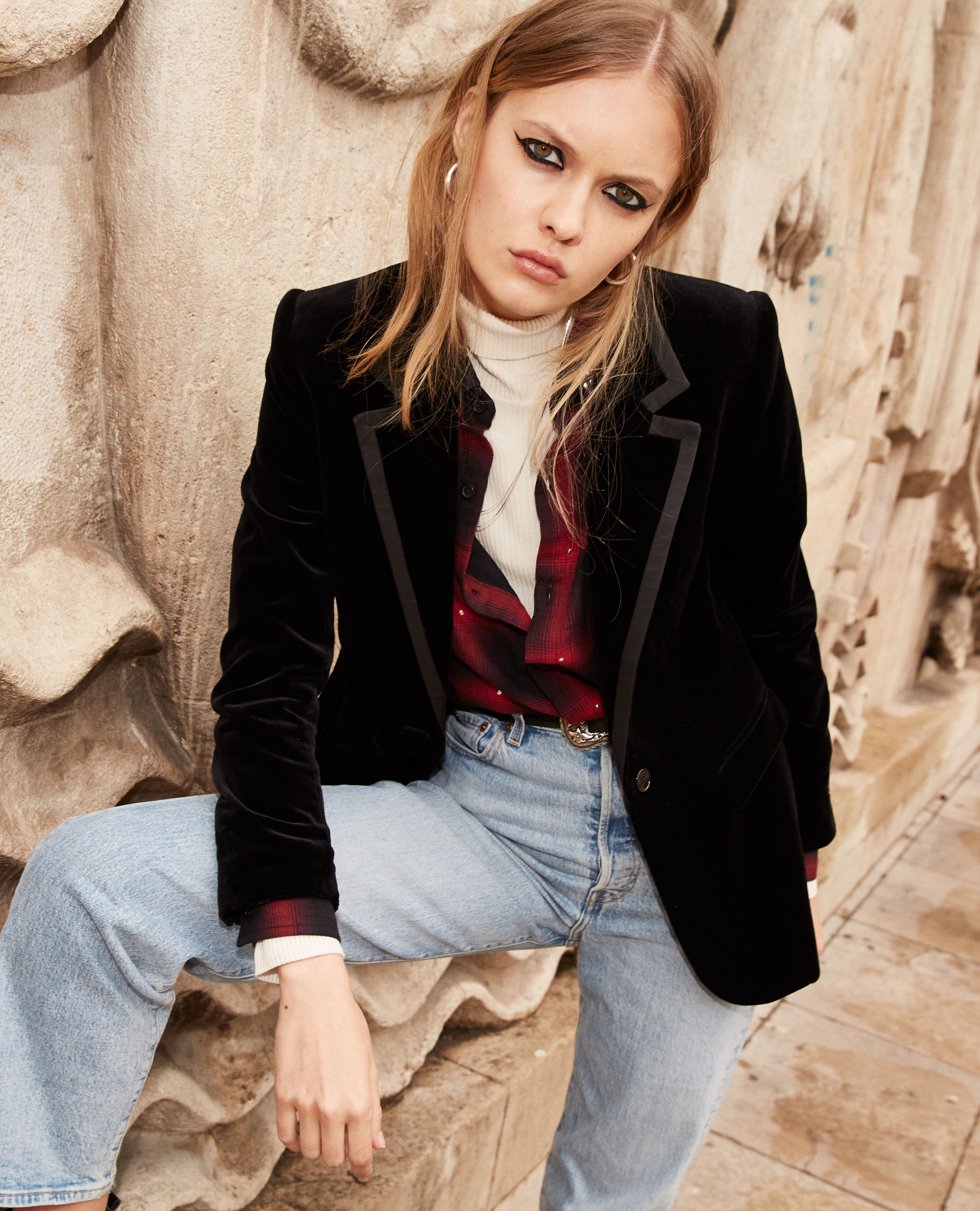 Kooples velvet jacket shop