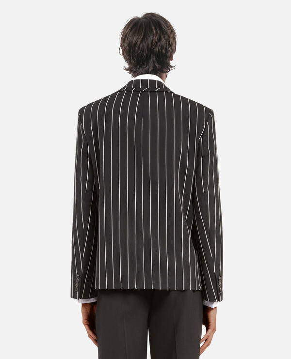 The Kooples HOMBRE BLACK WHITE chaqueta de rayas negras