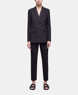 The Kooples F BLACK black wool suit jacket