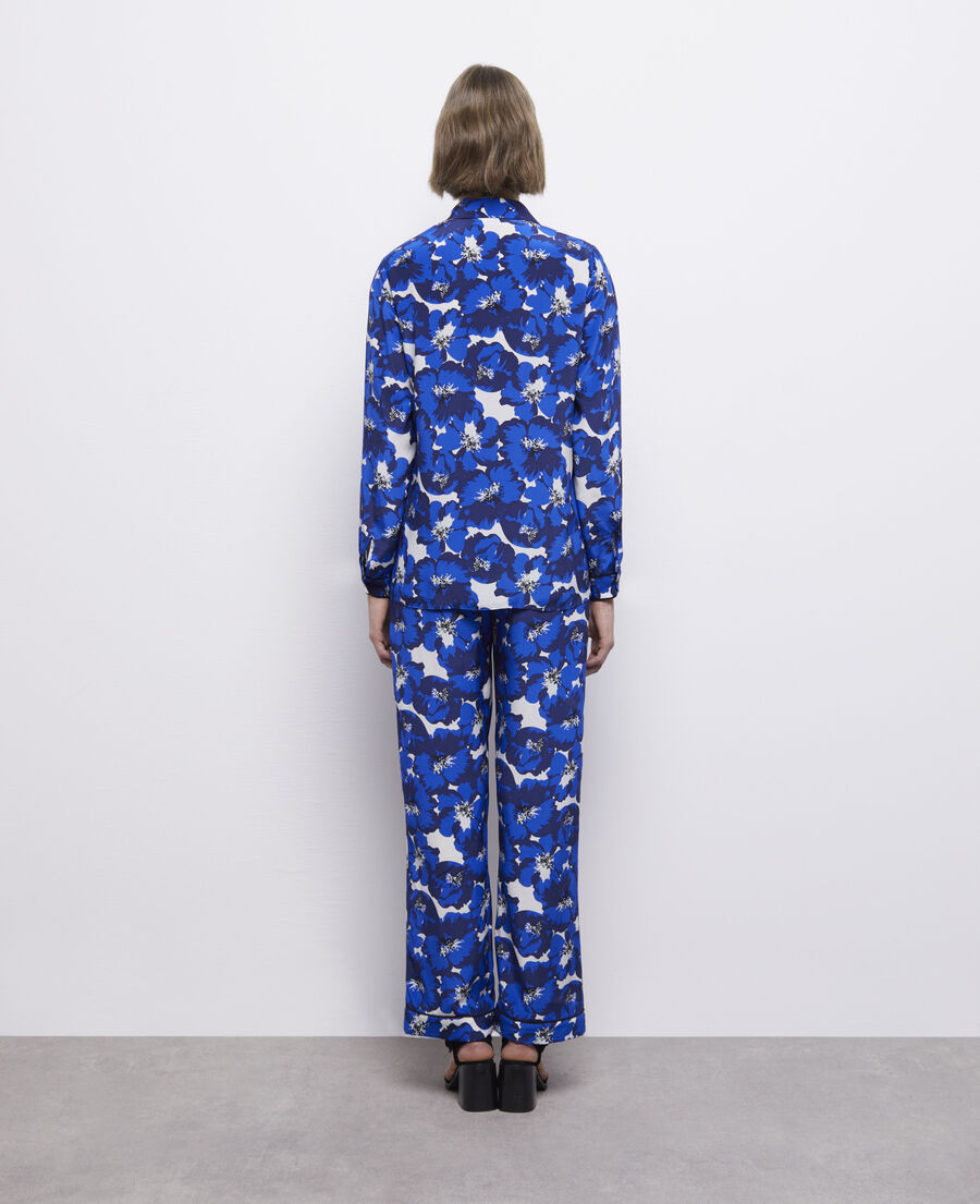 silk printed shirt