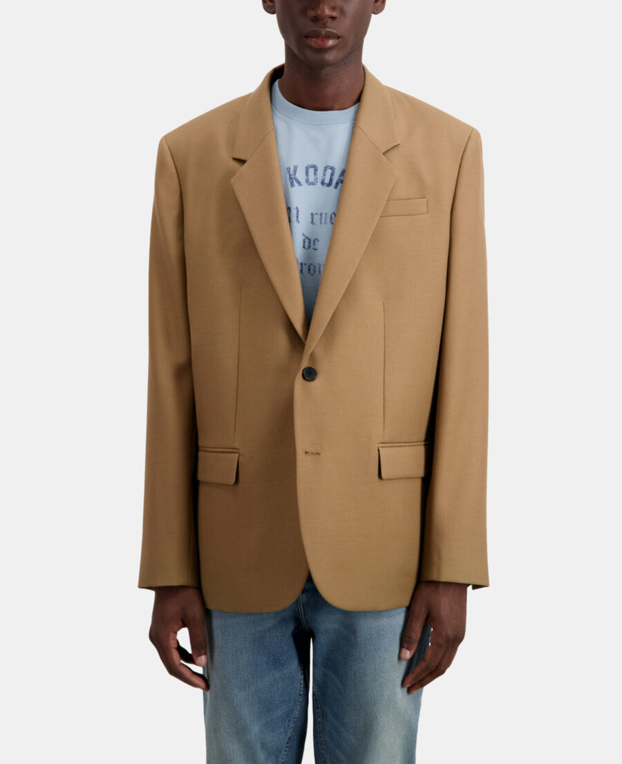 The Kooples HOMME CAMEL veste camel en laine