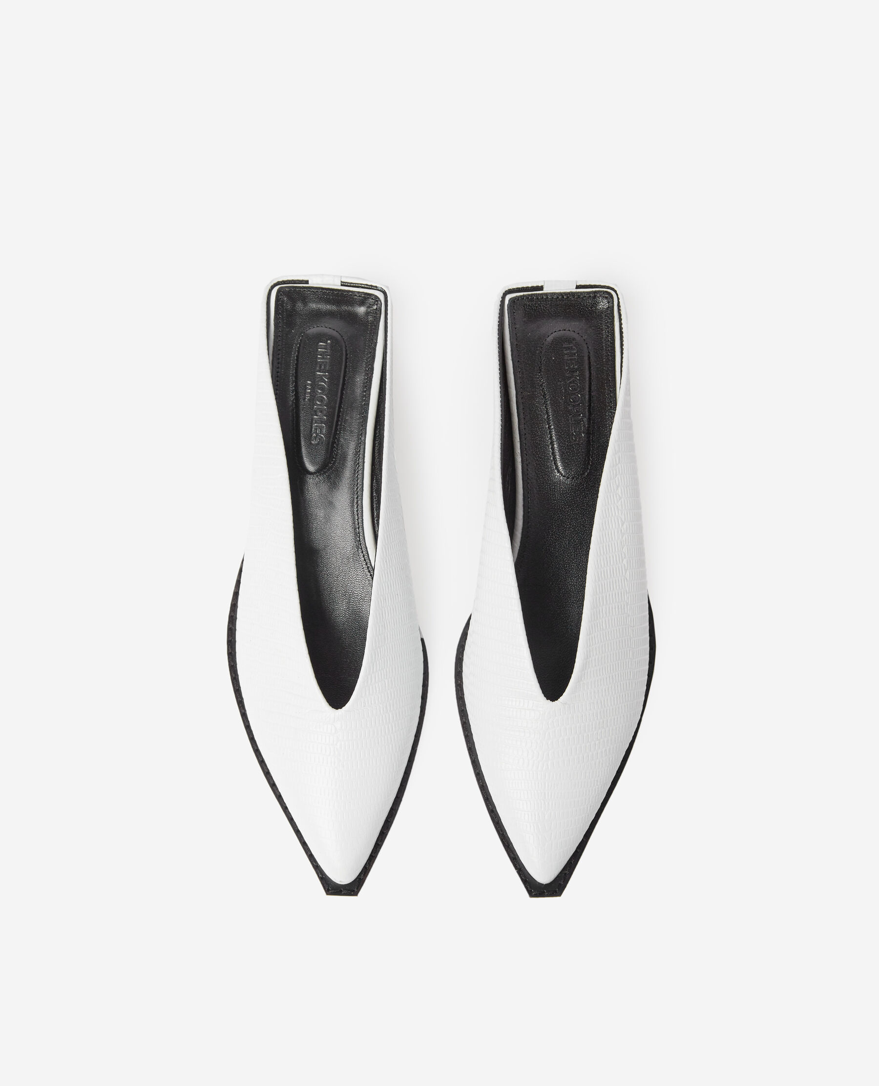 Snakeskin shop flat mules