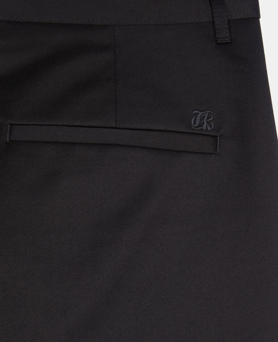 The Kooples MEN BLACK black cotton trousers