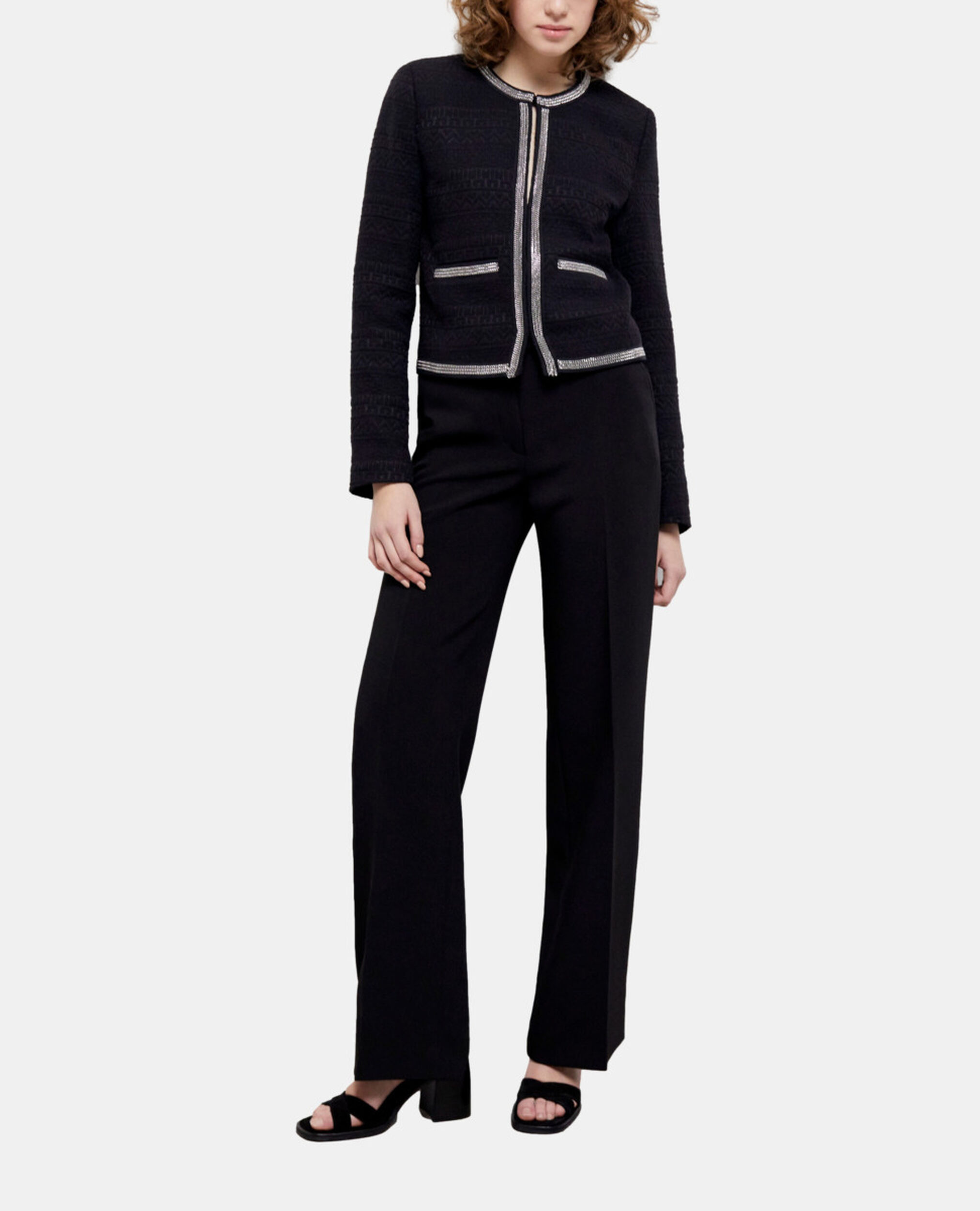 Kurze schwarze Jacke, BLACK, hi-res image number null