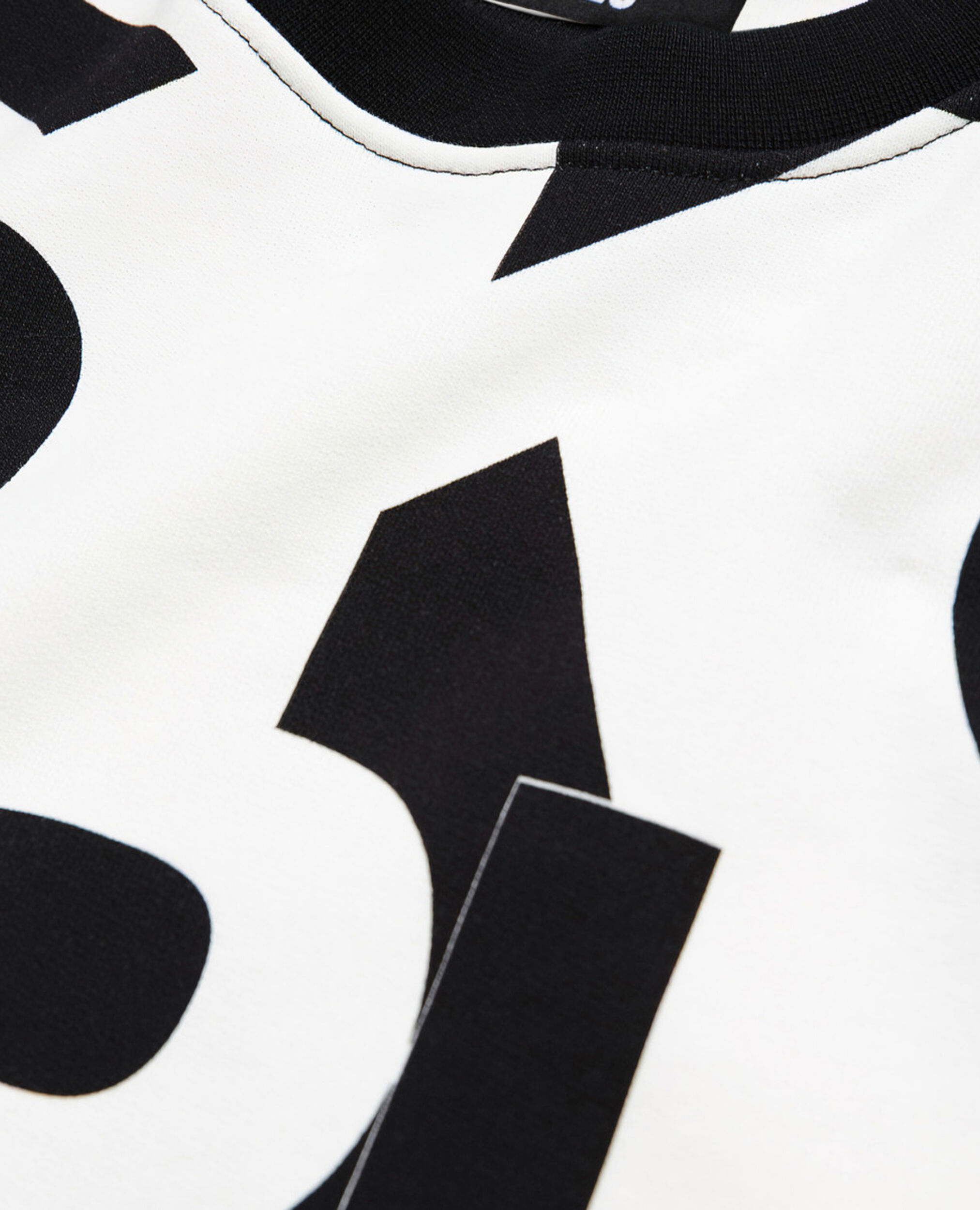 Sweatshirt with the Kooples logo, BLACK / WHITE, hi-res image number null