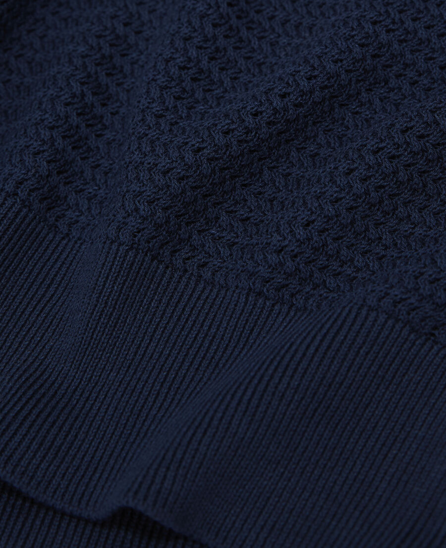 navy cotton sweater