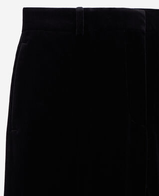 The Kooples WOMEN BLACK black velvet suit trousers