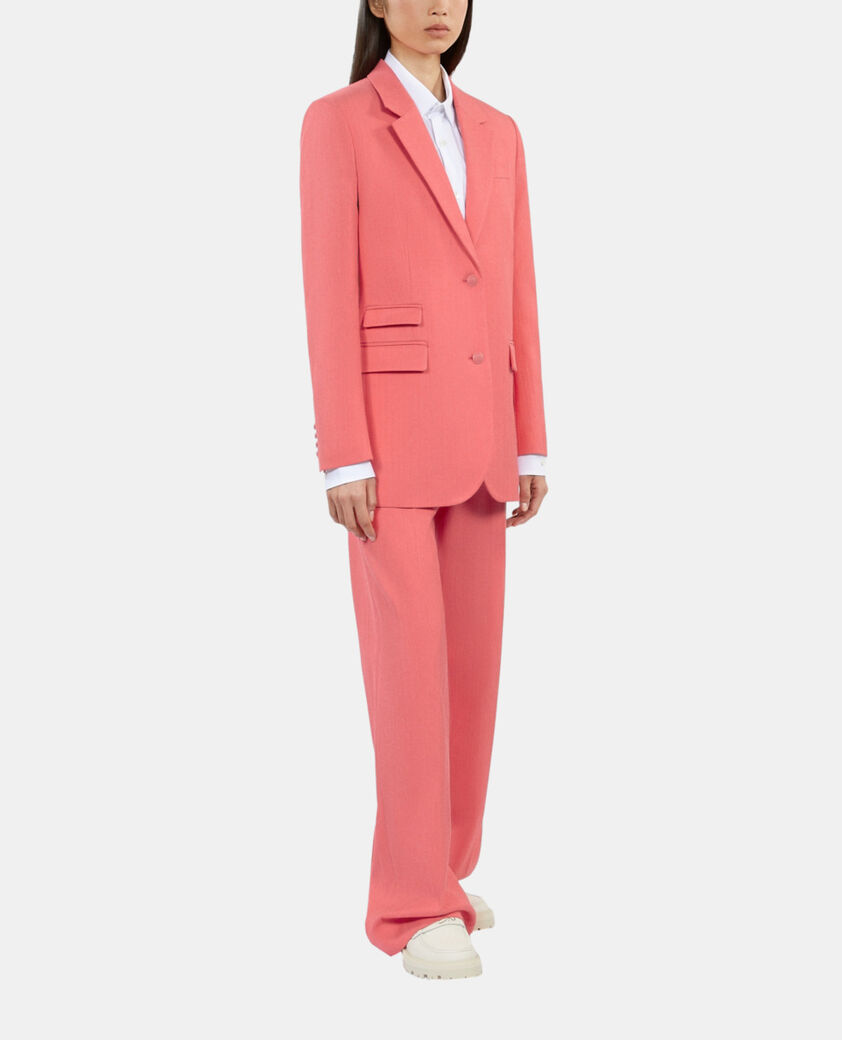 The Kooples WOMEN RETRO PINK fuchsia suit jacket