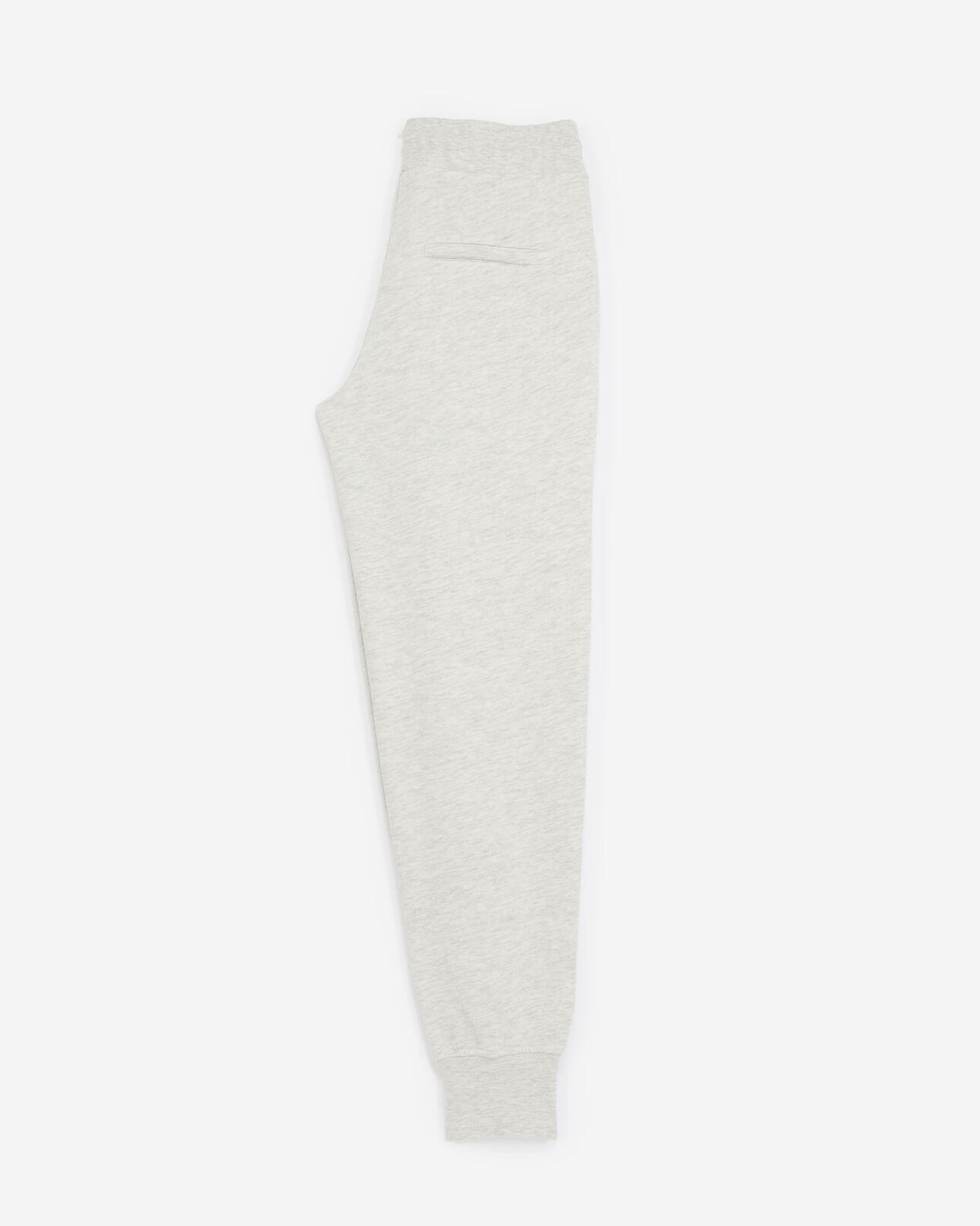 The Kooples WOMEN LIGHT GREY MELANGE gray joggers with rubber logo