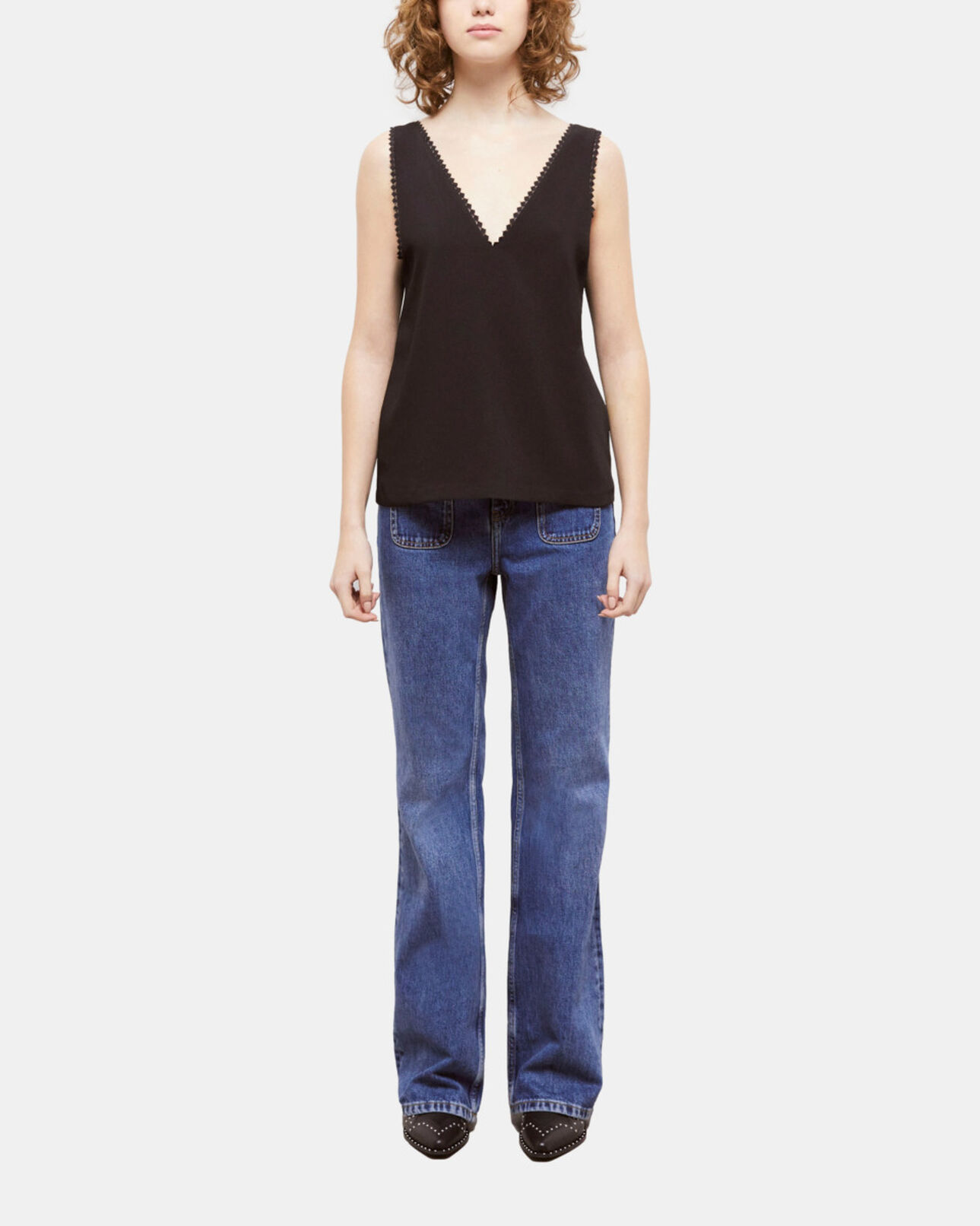The Kooples WOMEN BLACK black top