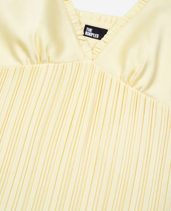 The Kooples WOMEN YELLOW yellow pleated camisole