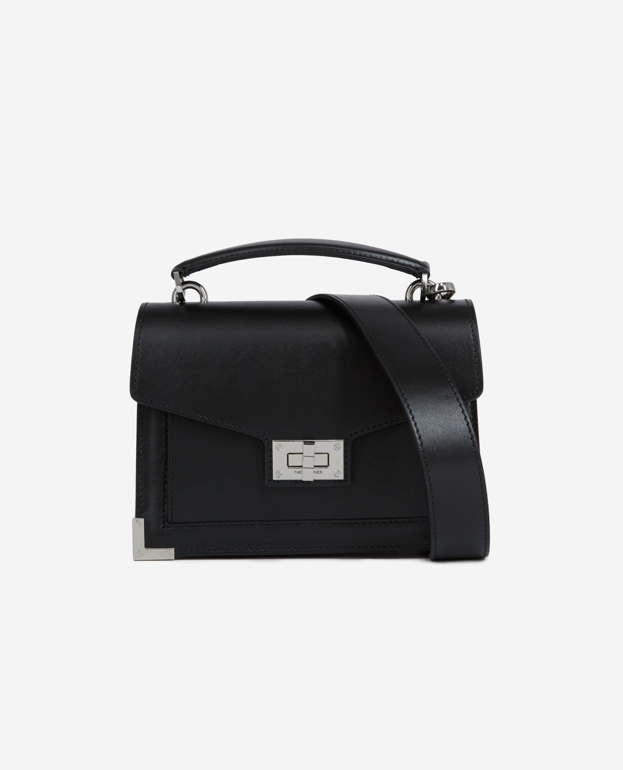 Small Emily bag in black leather The Kooples