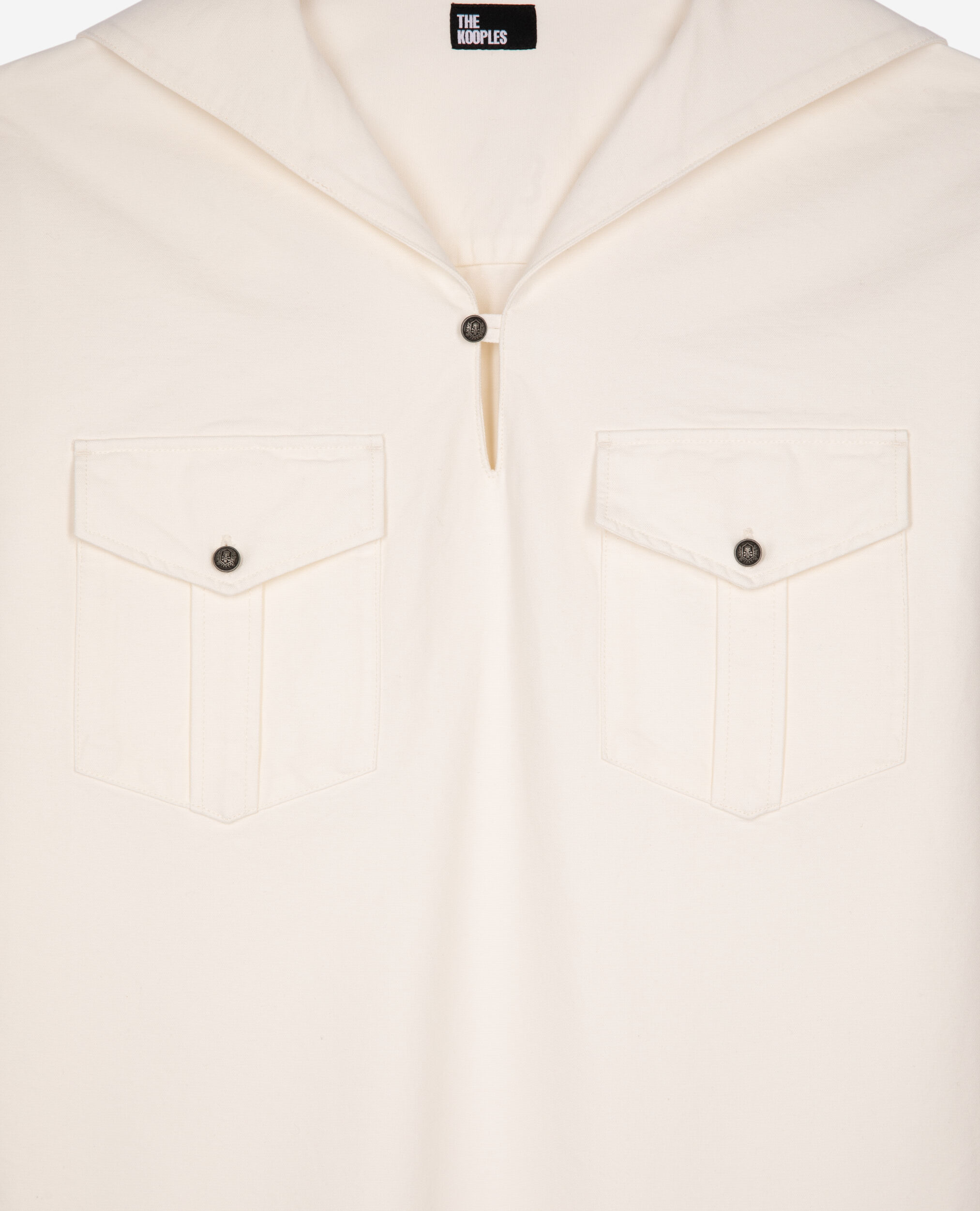 Long-sleeved white shirt, ECRU, hi-res image number null