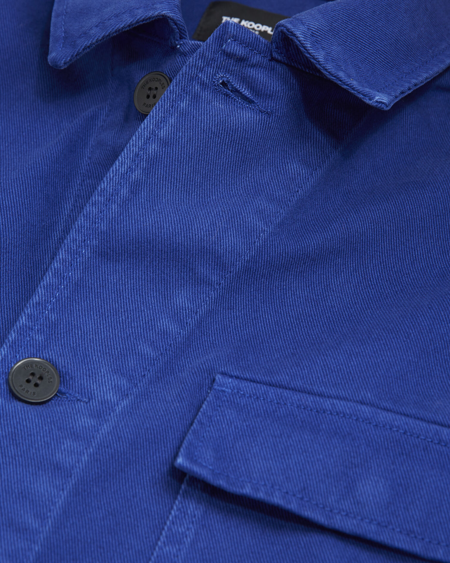 Blue canvas jacket with patch pockets, BLUE, hi-res image number null