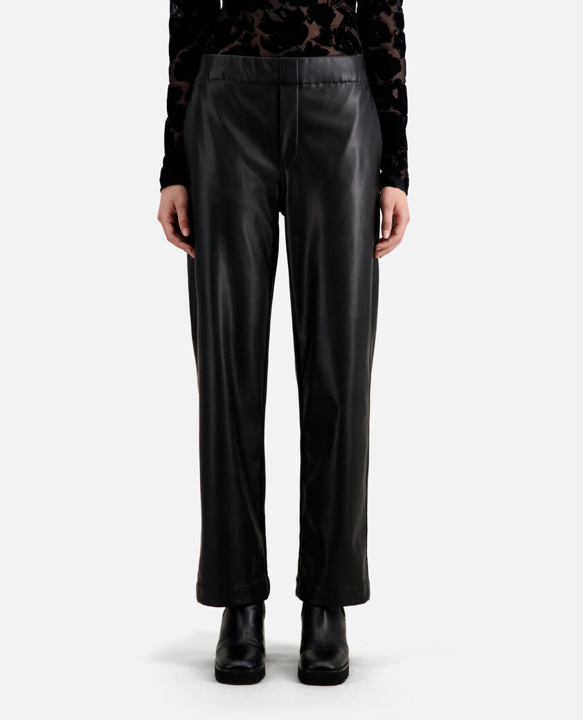 The Kooples FEMME BLACK pantalon noir effet cuir